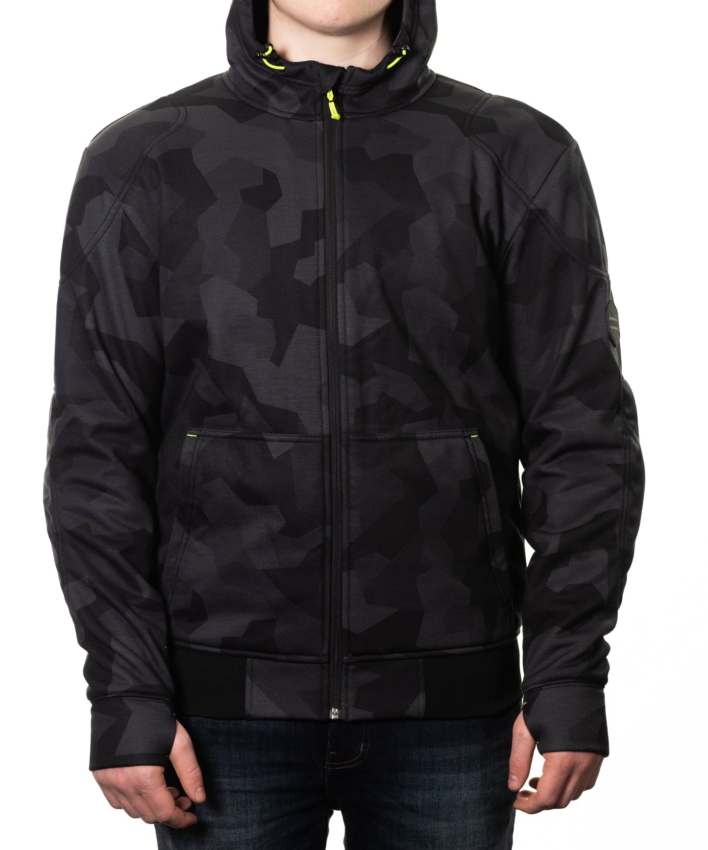 OXFORD SUPER MOTORCYCLE RIDING HOODIE 2.0 JACKET - GREY CAMO