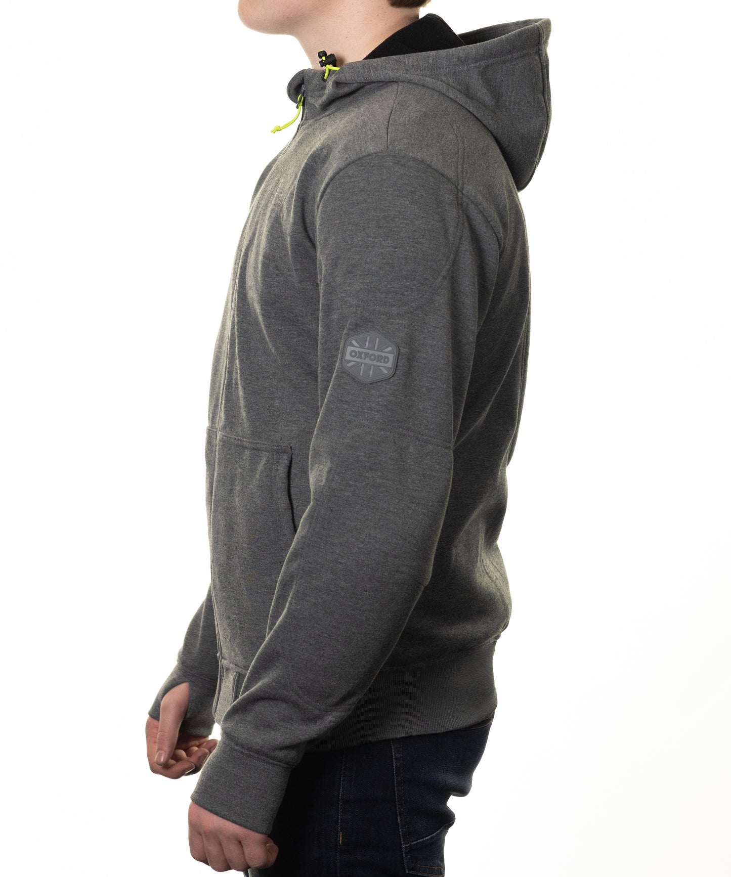 OXFORD SUPER MOTORCYCLE RIDING HOODIE 2.0 JACKET - MARLE GREY