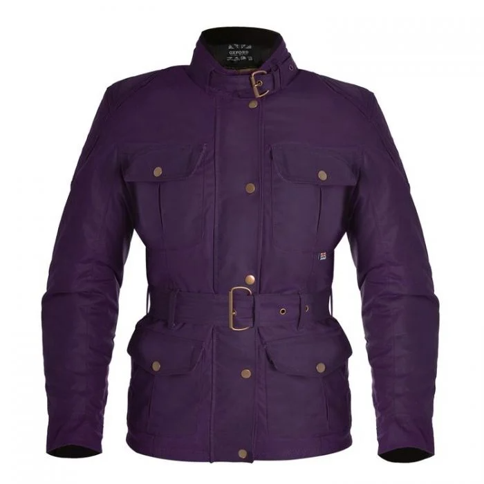 OXFORD WOMEN'S BRADWELL WAX COTTON JACKET - VIOLET BLUE