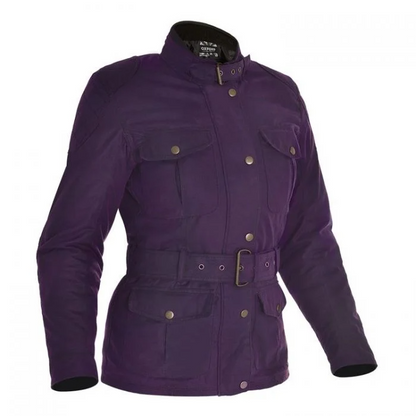 OXFORD WOMEN'S BRADWELL WAX COTTON JACKET - VIOLET BLUE