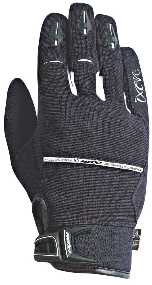Biker Torque Australia BRAND: Ixon IXON WOMENS RS DRY 2 MID SEASON BLACK/WHITE GLOVES