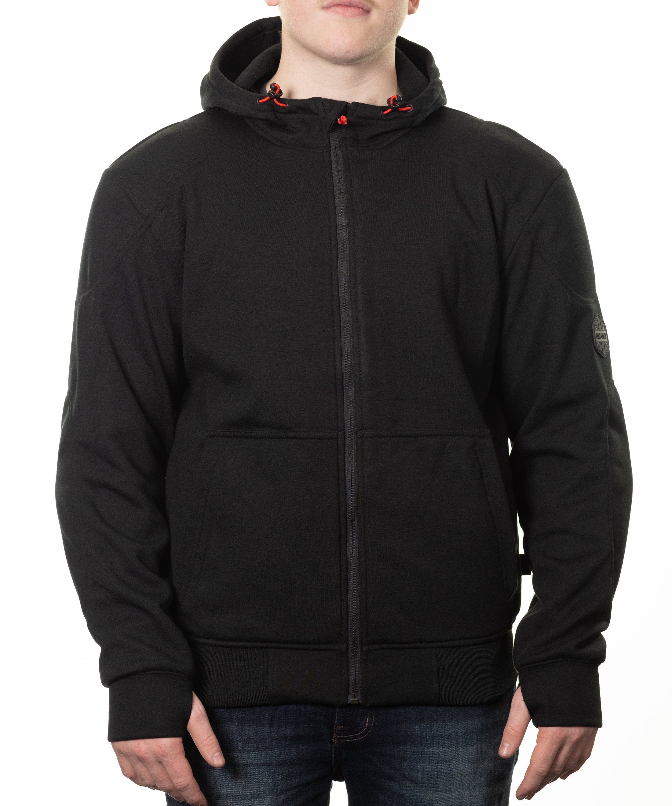 Biker Torque BRAND: Oxford OXFORD SUPER MOTORCYCLE RIDING HOODIE 2.0 JACKET - BLACK